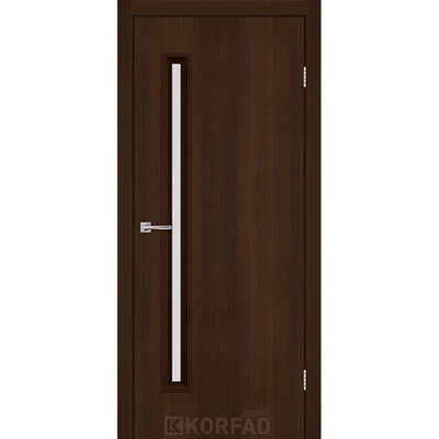 Межкомнатные двери Корфад Экспресс Corner Glass-01 Каштан Бурбон Изображение