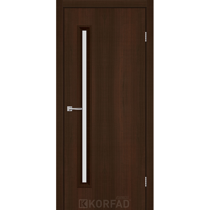 Межкомнатные двери Корфад Экспресс Corner Glass-01 Каштан Бурбон Изображение