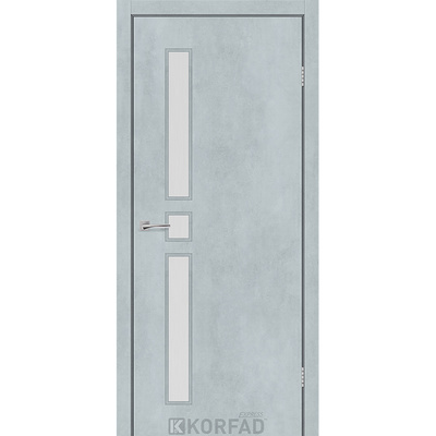 Межкомнатные двери Корфад Экспресс Corner Glass-05 Цемент Светлый Изображение