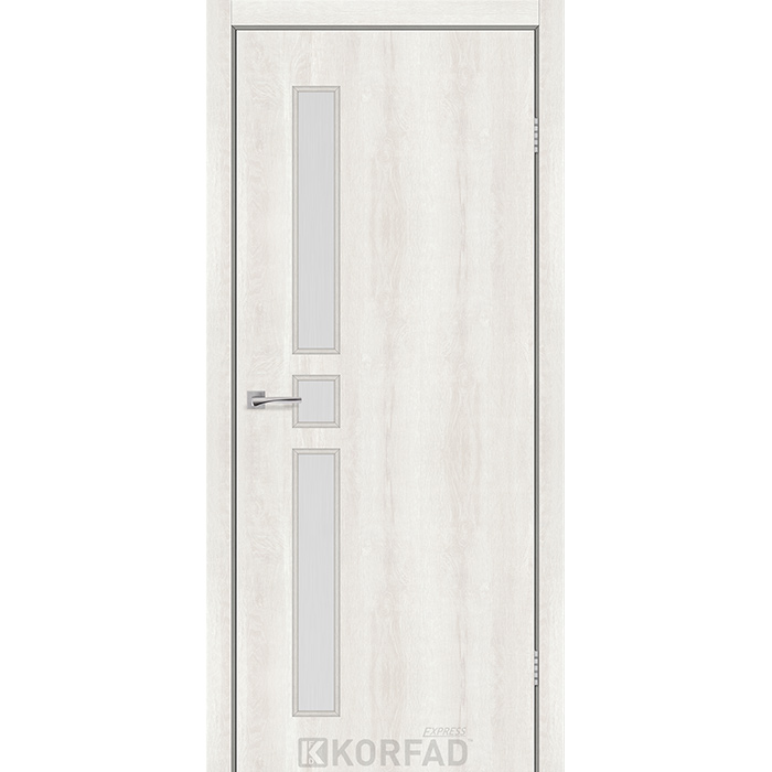 Межкомнатные двери Корфад Экспресс Corner Glass-05 Ясень Шелковый Изображение