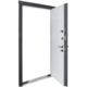 Вхідні двері Булат Термо Хаус 710/265 Темний антрацит/Вулична білий атласний Зображення
